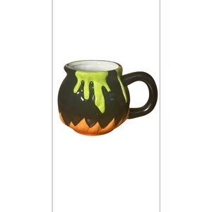 Green and Orange Drip Mug